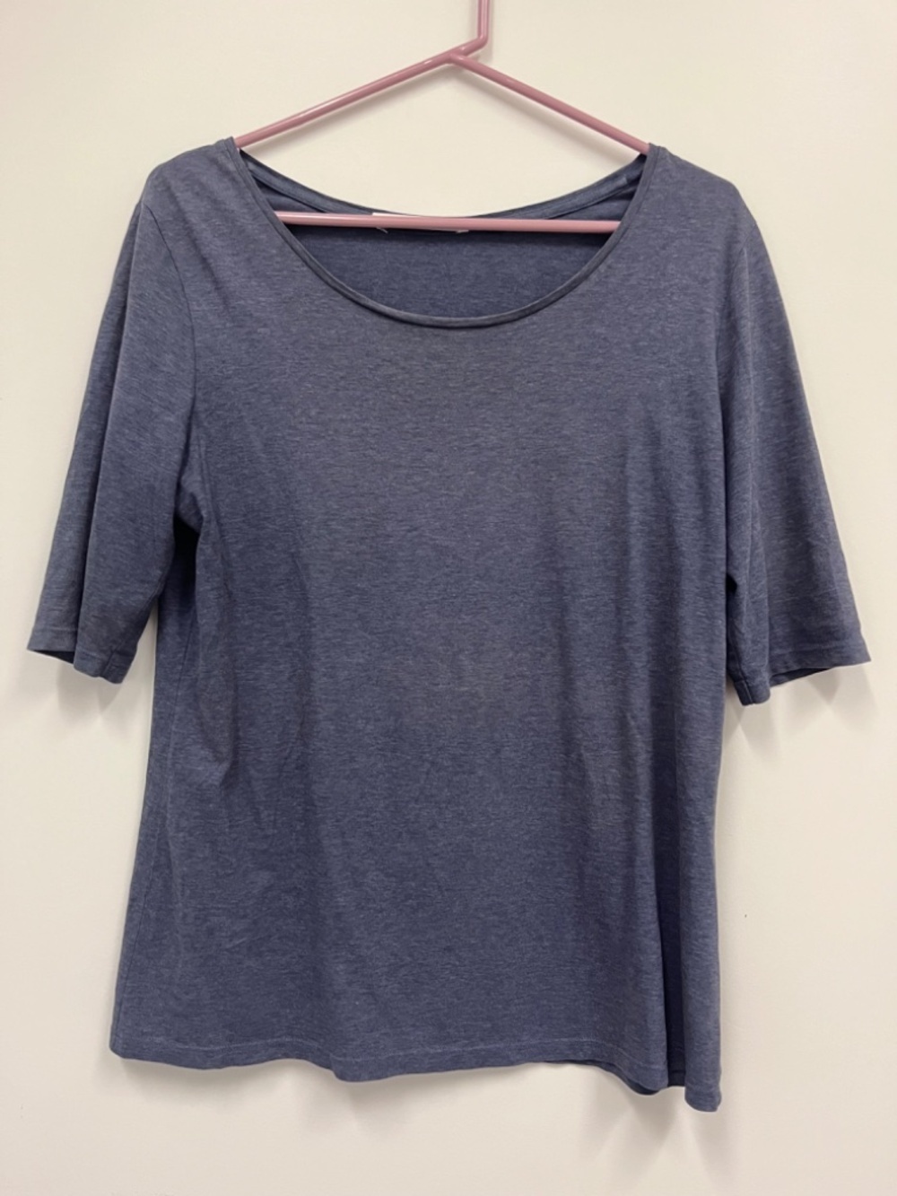 Peruvian Connection elbow length sleeve 100% pima cotton tee Tee  size M